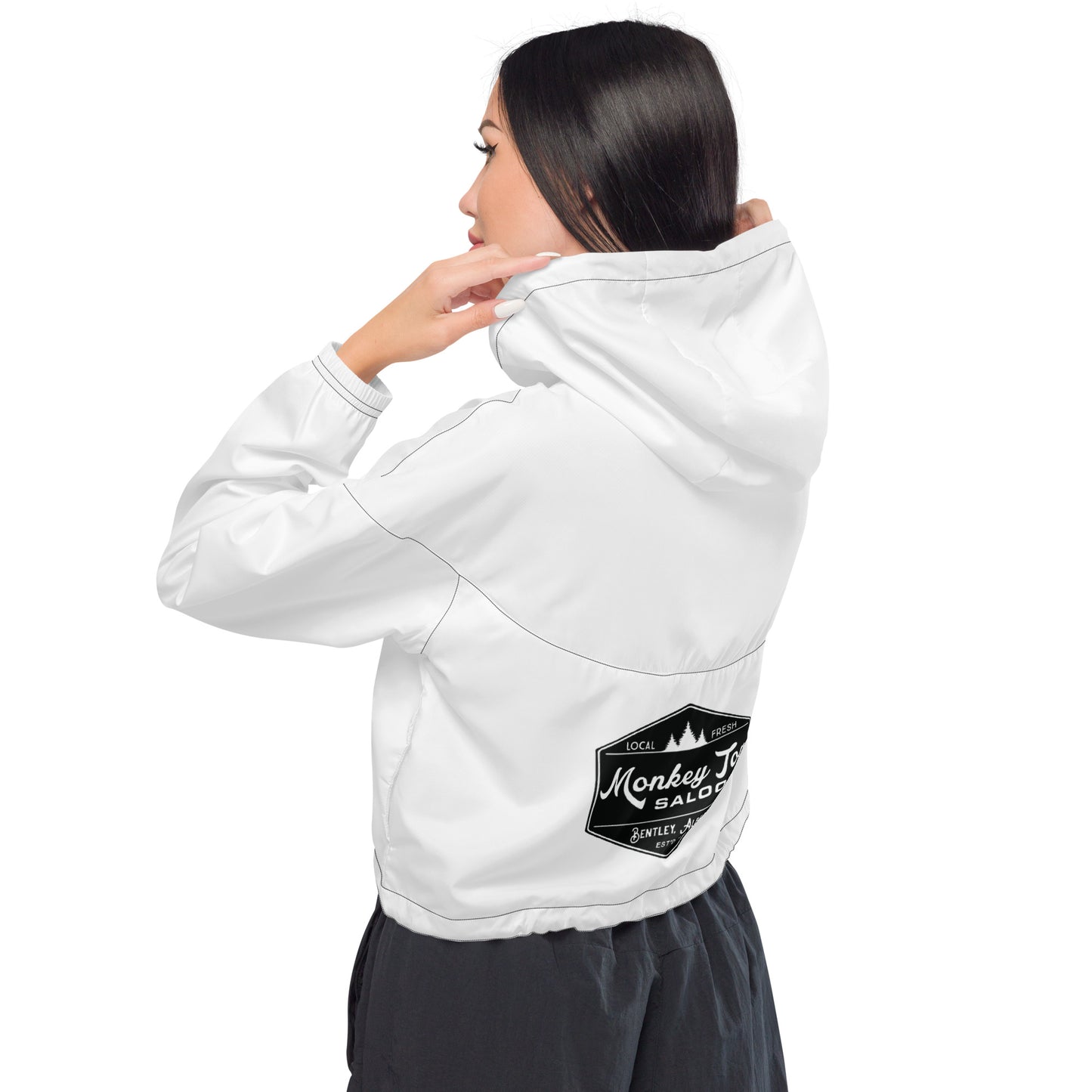 Women’s Cropped Windbreaker (Back)