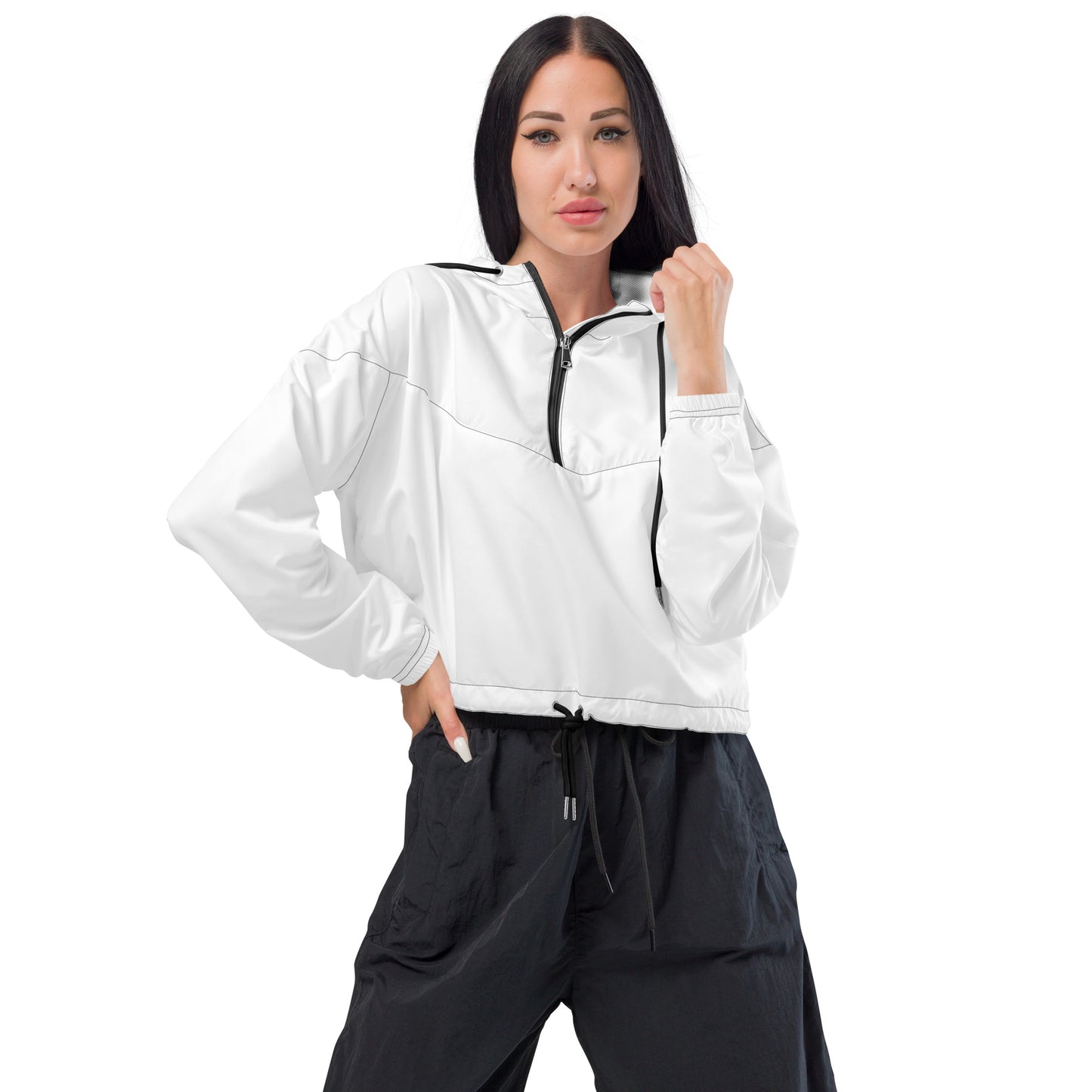 Women’s Cropped Windbreaker (Back)