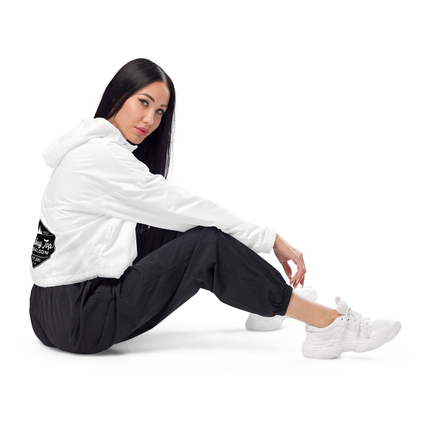 Women’s Cropped Windbreaker (Back)