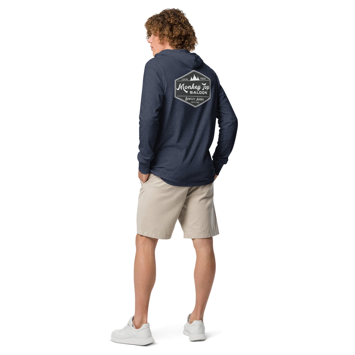 Unisex Hooded long-sleeve tee (Back)