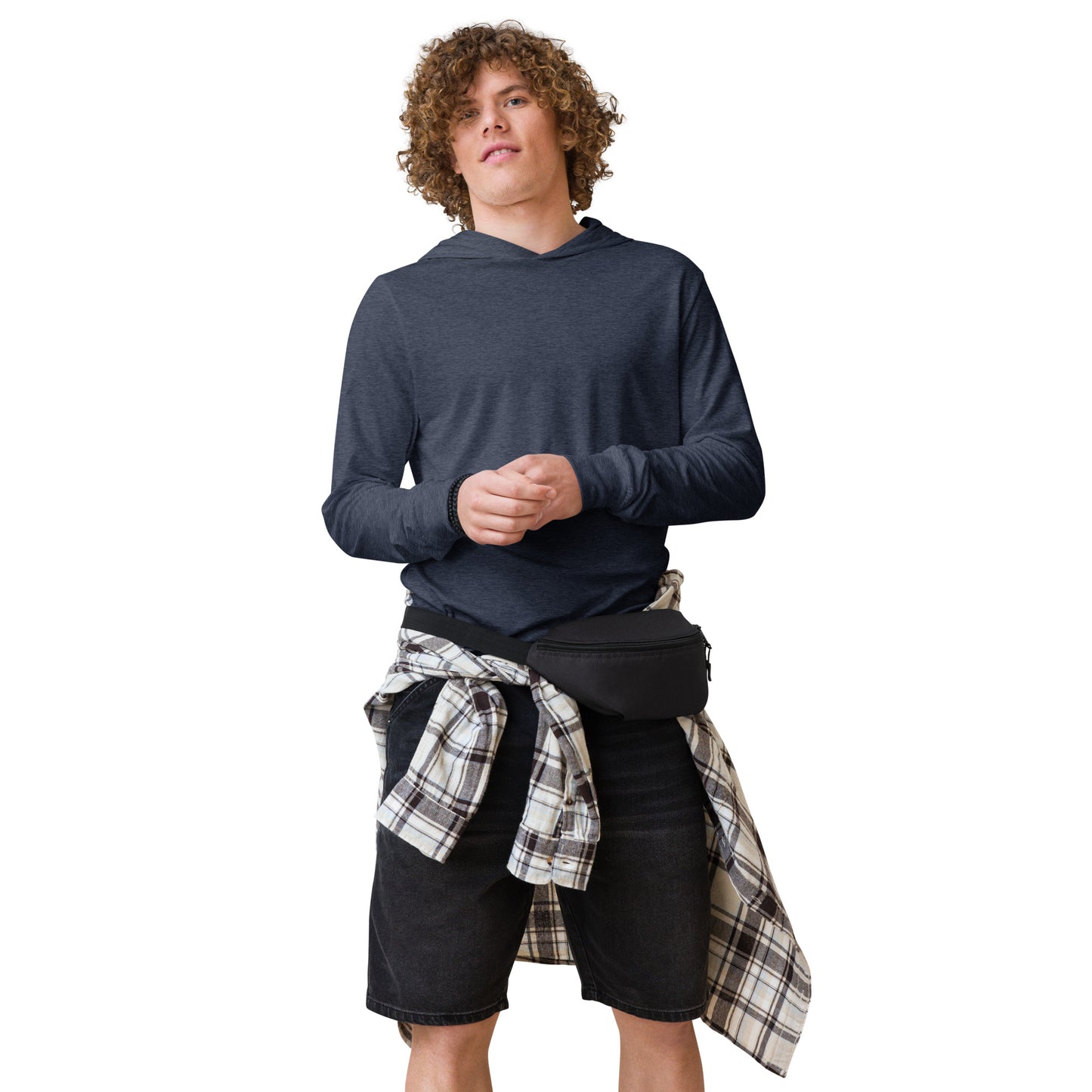 Unisex Hooded long-sleeve tee (Back)