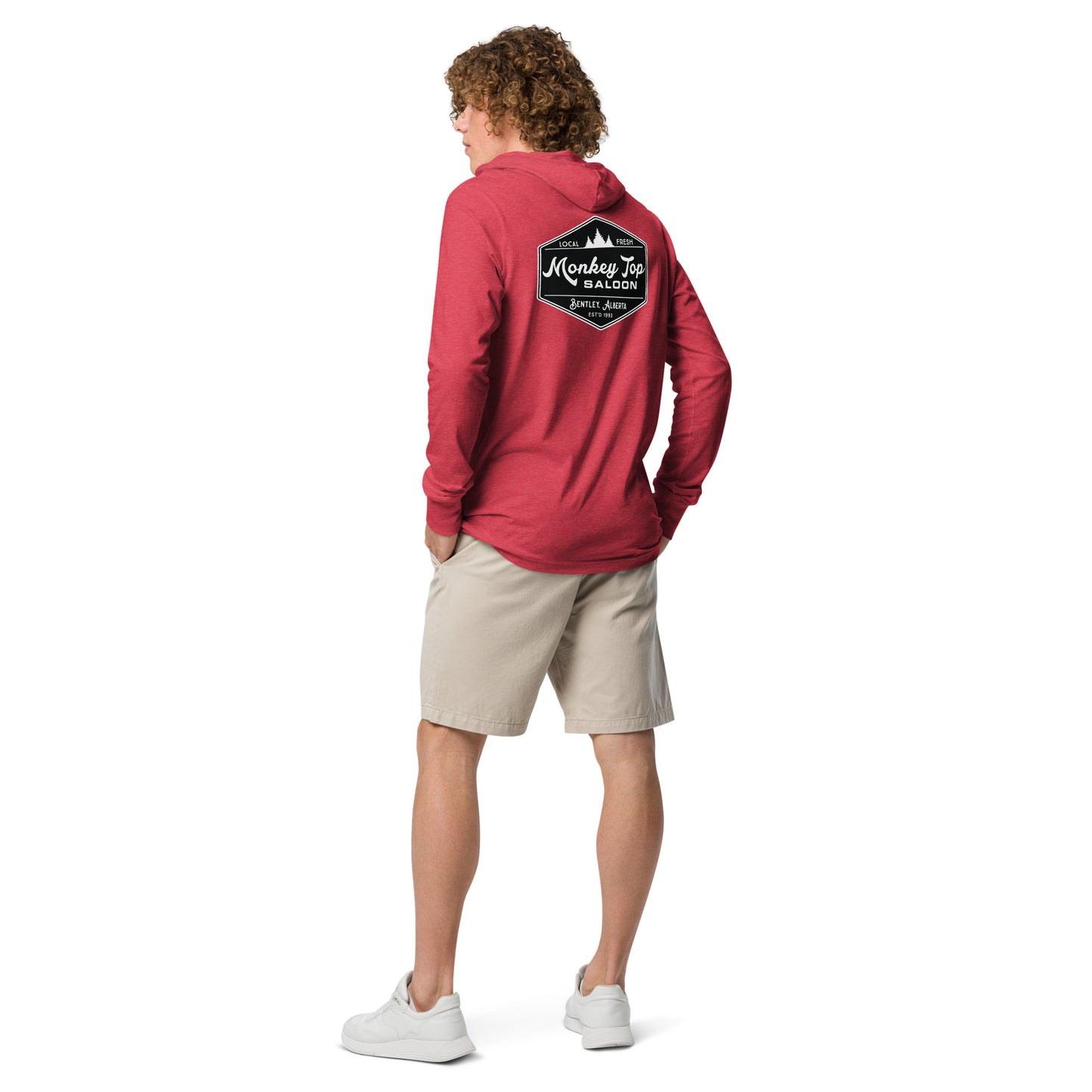 Unisex Hooded long-sleeve tee (Back)