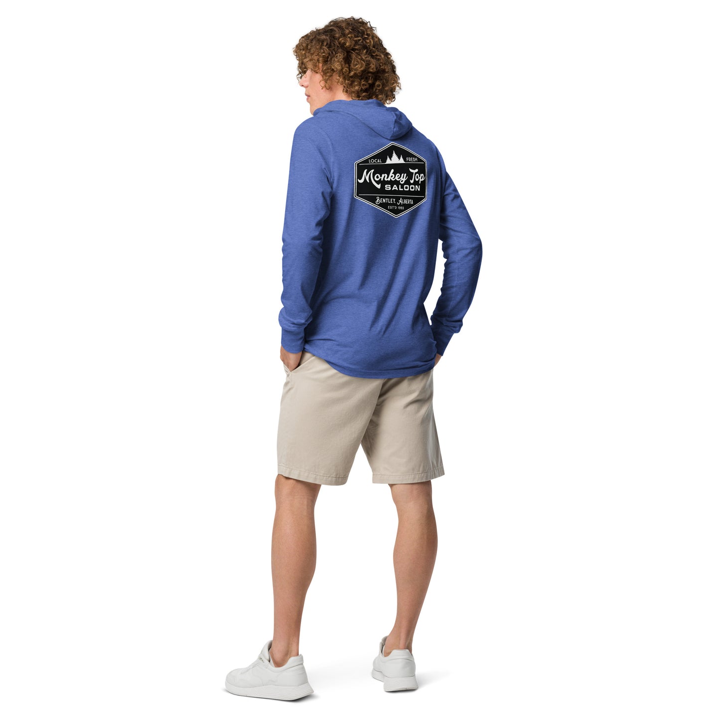 Unisex Hooded long-sleeve tee (Back)
