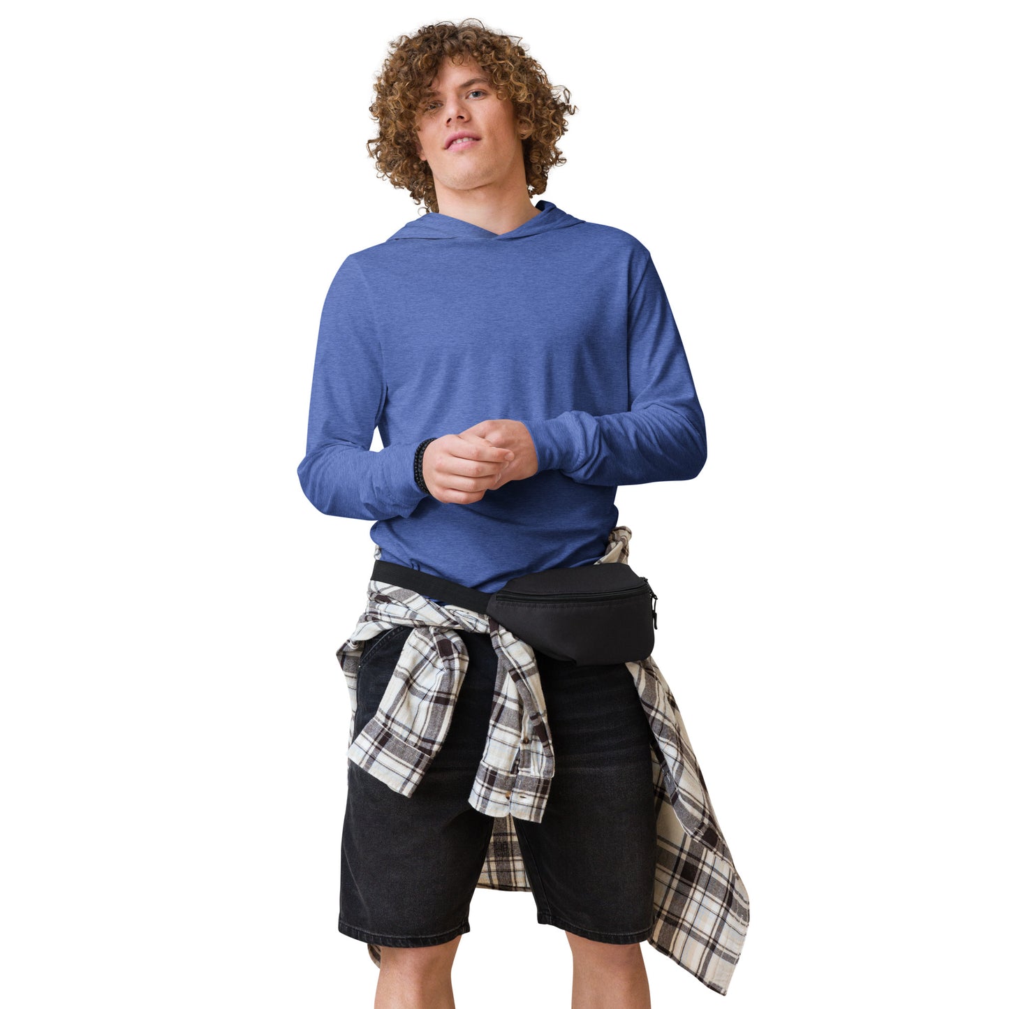 Unisex Hooded long-sleeve tee (Back)