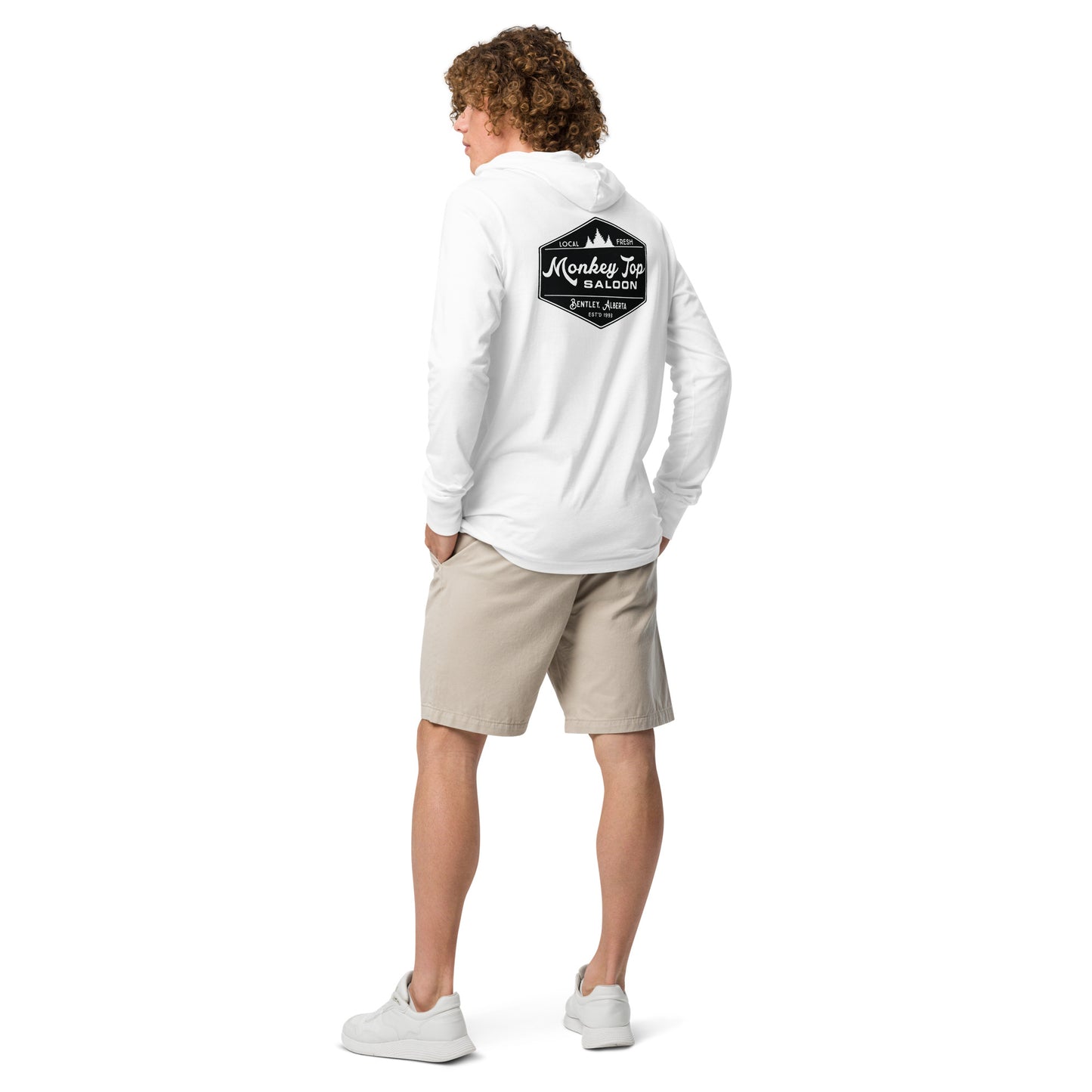 Unisex Hooded long-sleeve tee (Back)