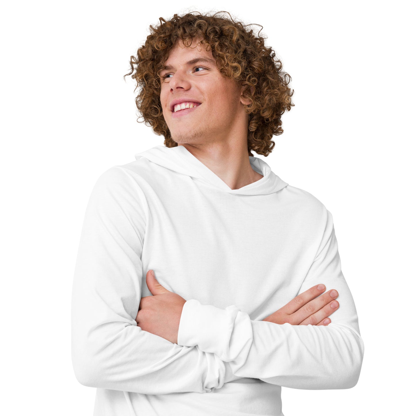 Unisex Hooded long-sleeve tee (Back)